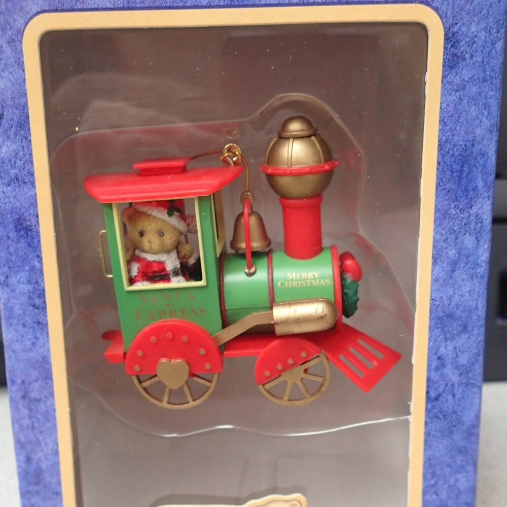 Cherished Teddies Santa Train Ornament